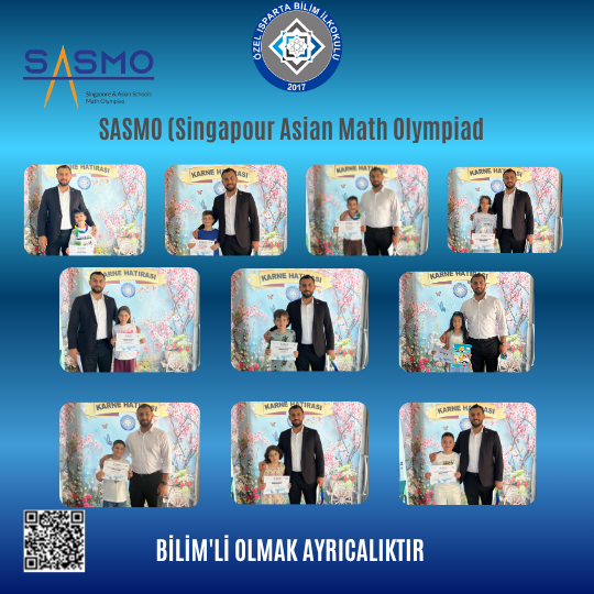 SASMO Singapoure Asian Schools Math Olympiad) Başarılarımız